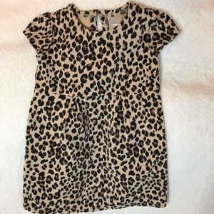 Pretty tan leopard print Old Navy holiday dress